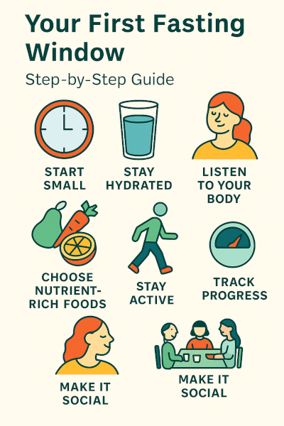 Graphic showing Fasting Windows