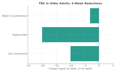 TRE reduces LDL, triglycerides, and waist circumference