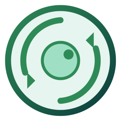 Autophagy icon — cellular recycling