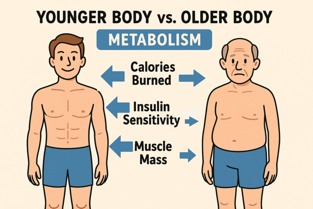 Compare Old/Young metabolism